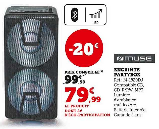enceinte partybox muse