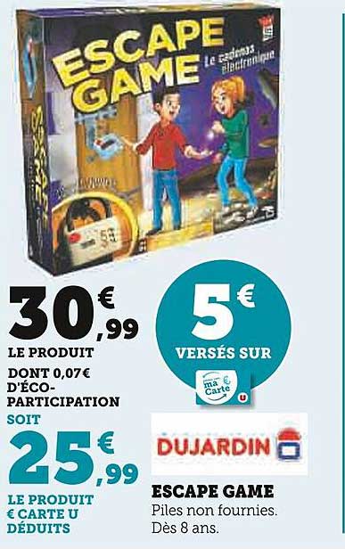 escape game dujardin