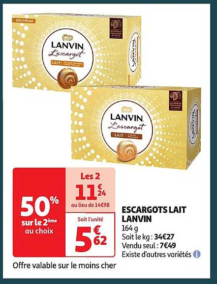 Escargots Lait Lanvin