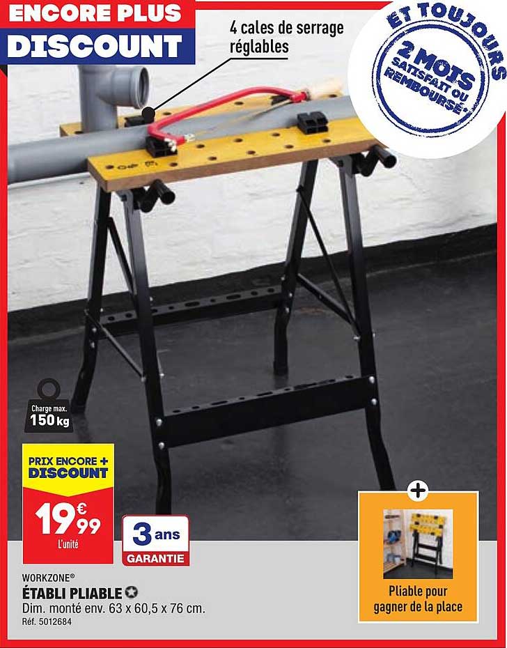 établi Pliable Workzone