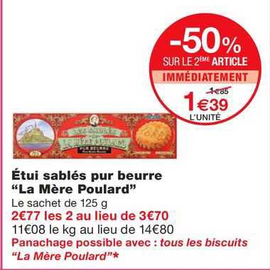 étui sablés pur beurre "la mère poulard"