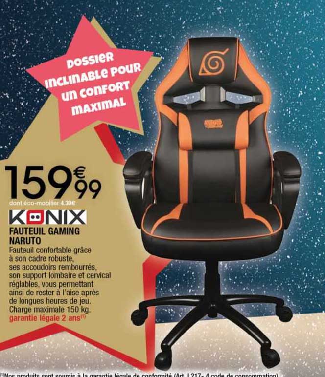 Fauteuil Gaming Naruto Könix