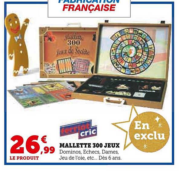 ferriot cric mallette 300 jeux