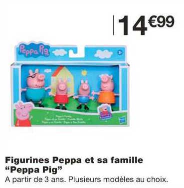 figurines peppa et sa famille "peppa pig"