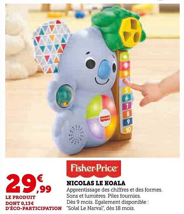 fisher-price nicolas le koala