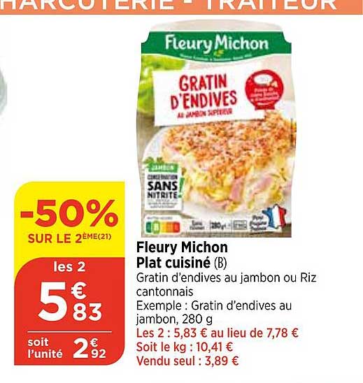 fleury michon plat cuisiné