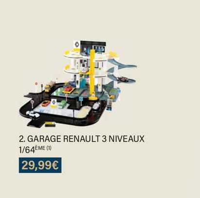garage renault 3 niveaux 1/64ème