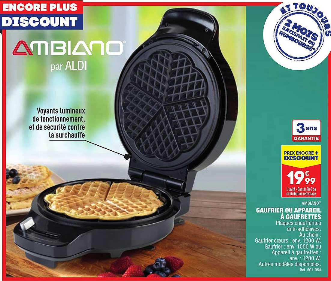 Gaufrier Ou Appareil à Gaufrettes Ambiano