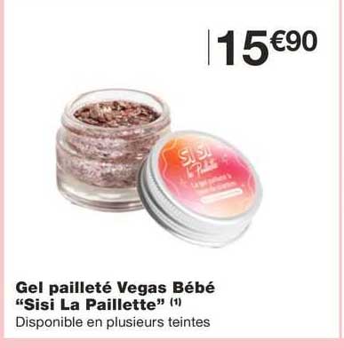 gel pailleté vegas bébé "sisi la paillette"