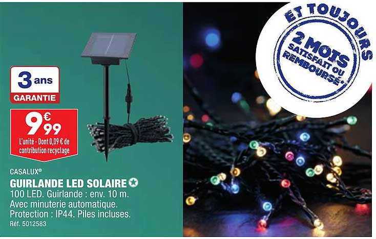 Guirlande Led Solaire Casalux