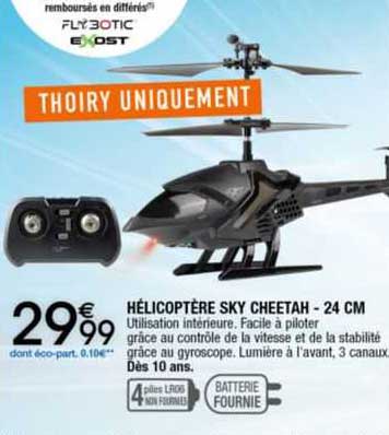 hélicoptère sky cheetah - 24 cm flybotic exost