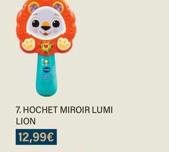 hochet miroir lumi lion