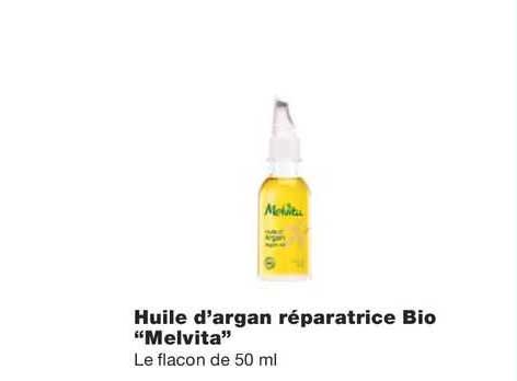 huile d'argan réparatrice bio "melvita"