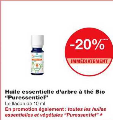 huile essentielle d'arbre à thé bio "puressentiel"