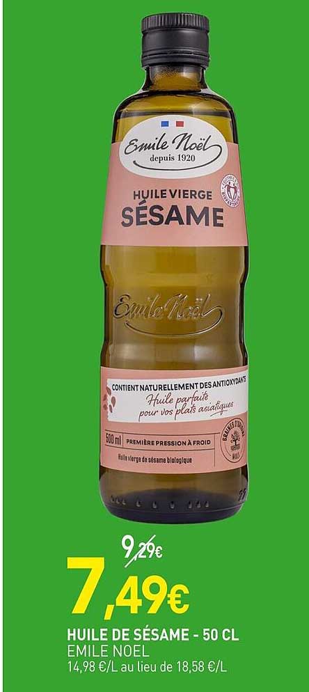 huile de sésame emile noel