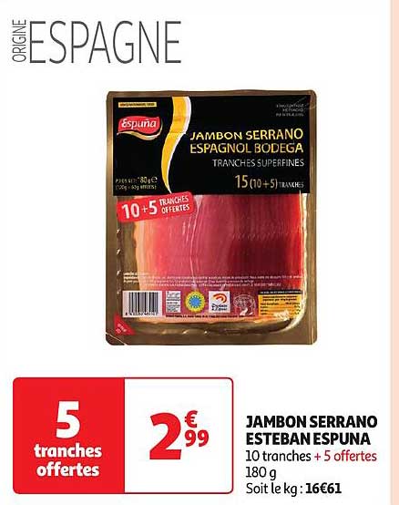 Jambon Serrano Esteban Espuna