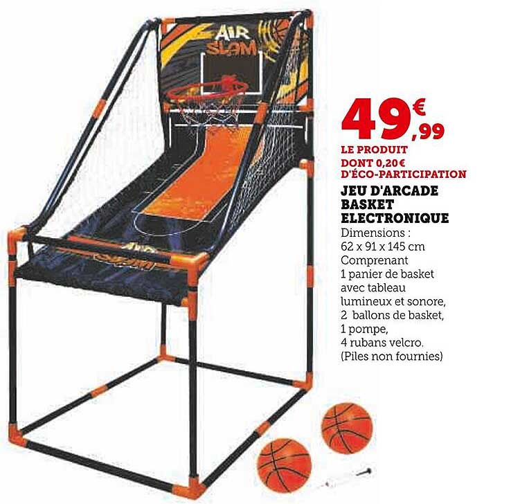jeu d'arcade basket électronique