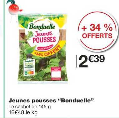 jeunes pousses "bonduelle"