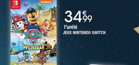 jeux nintendo switch paw patrol world