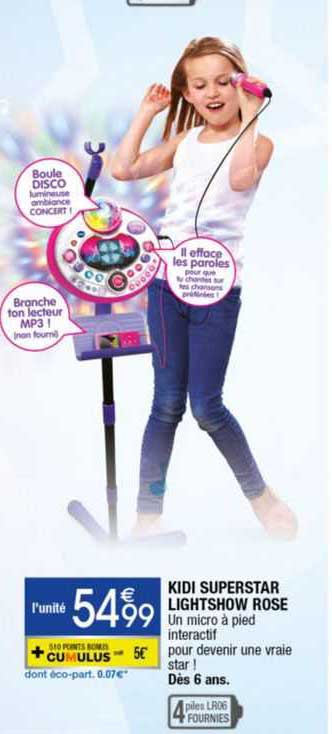 kidi superstar lightshow rose