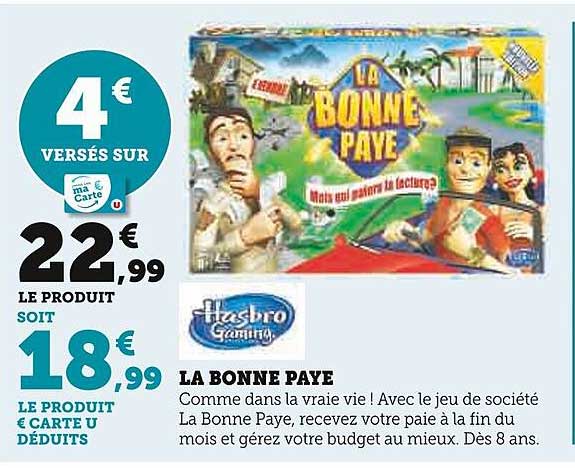 la bonne paye hasbro gaming
