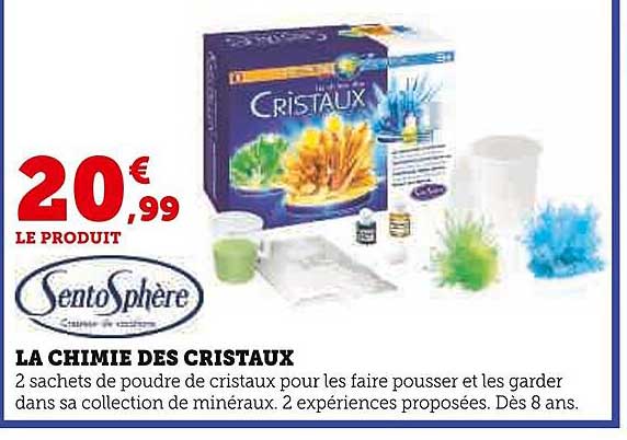 la chimie des cristaux sento sphère