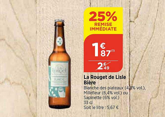 la rouget de lisle bière