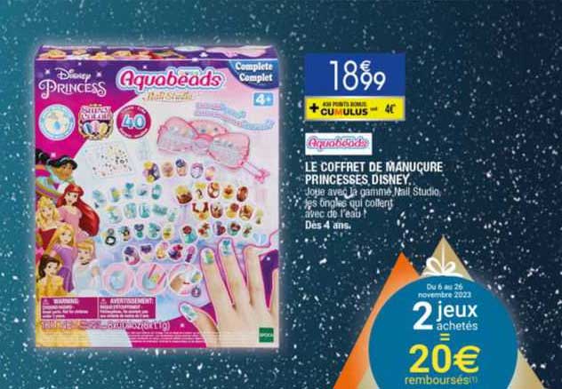Le Coffret De Manucure Princesses Disney Aquabeads