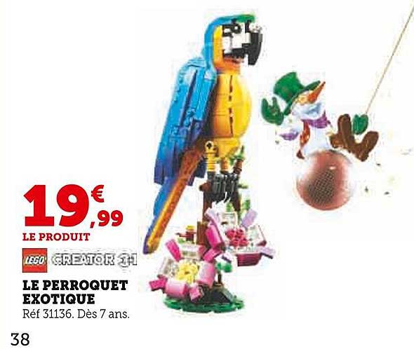 le perroquet exotique lego creator