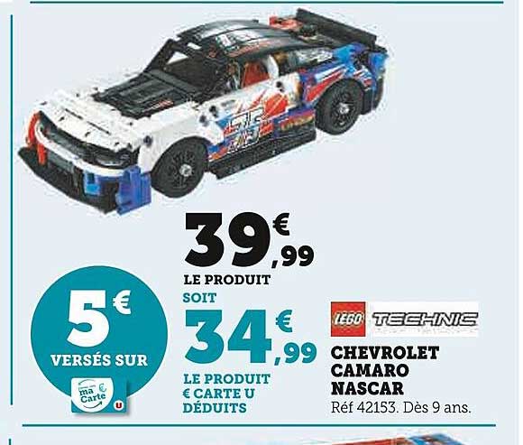 lego technic chevrolet camaro nascar