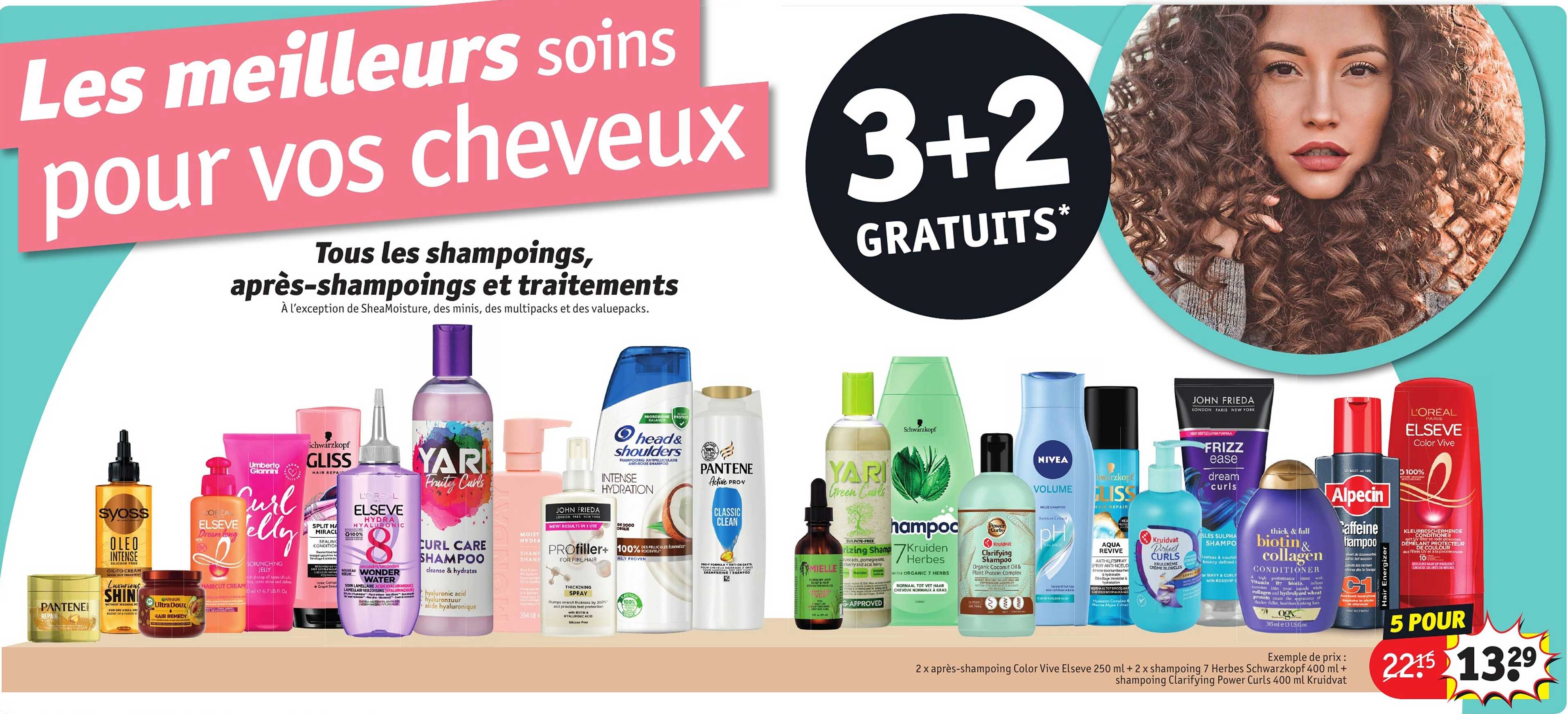 les shampoings, après-shampoings et traitements