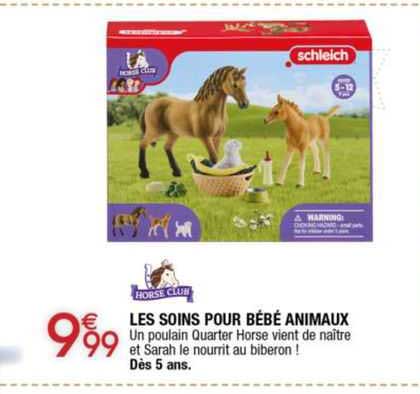 les soins pour bébé animaux horse club