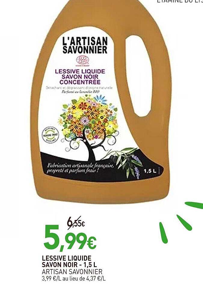 lessive liquide savon noir artisan savonnier