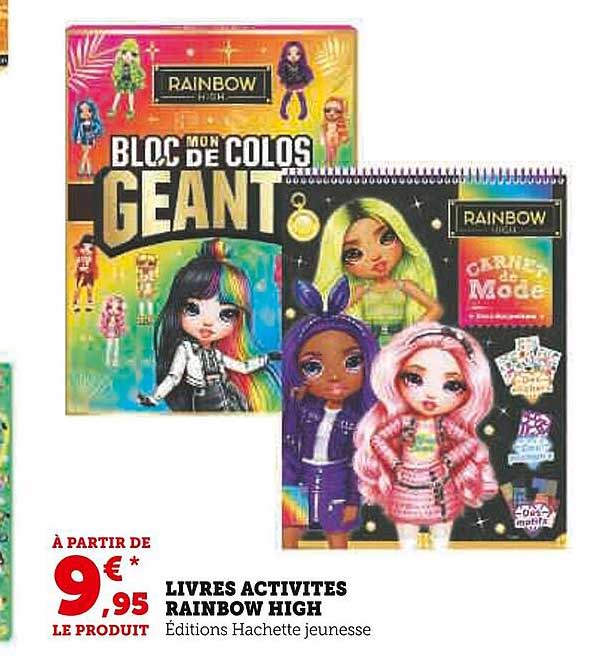 livres activités rainbow high