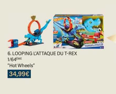 looping l'attaque du t-rex 1/64ème "hot wheels"