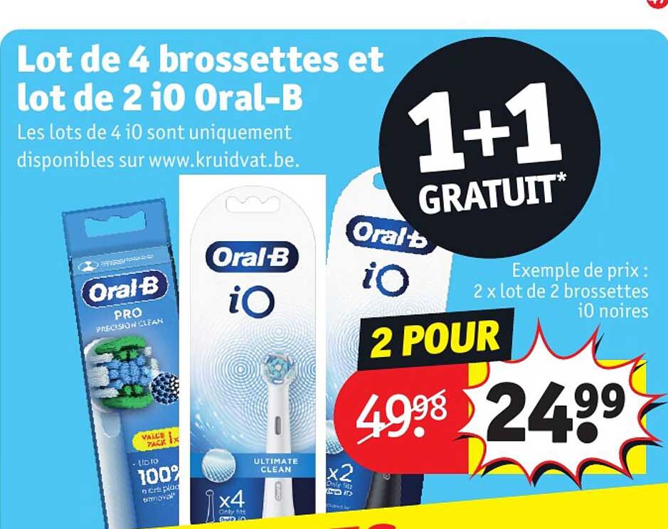 Lot De 4 Brossettes Et De 2iO Oral-b