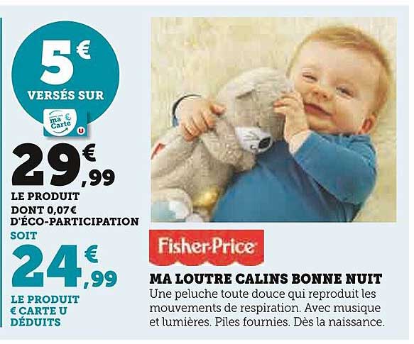 ma loutre calins bonne nuit fisher-Price