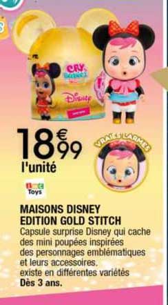 maisons disney edition gold stitch