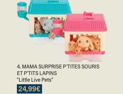 mama surprise p'tites souris et p'tits lapins "little live pets"