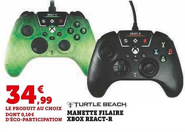 manette filaire xbox react-r turtle beach