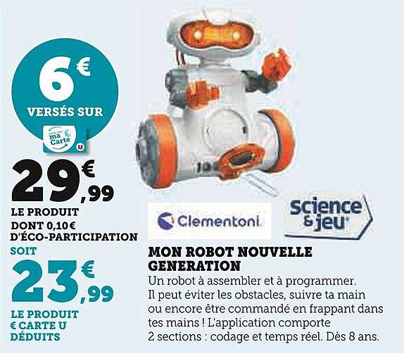 mon robot nouvelle génération clementoni