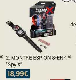 Montre Espion 8-en-1 "spy X"