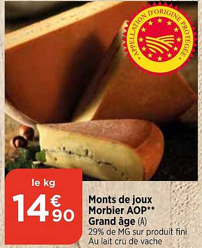 monts de joux morbier aop grand âge