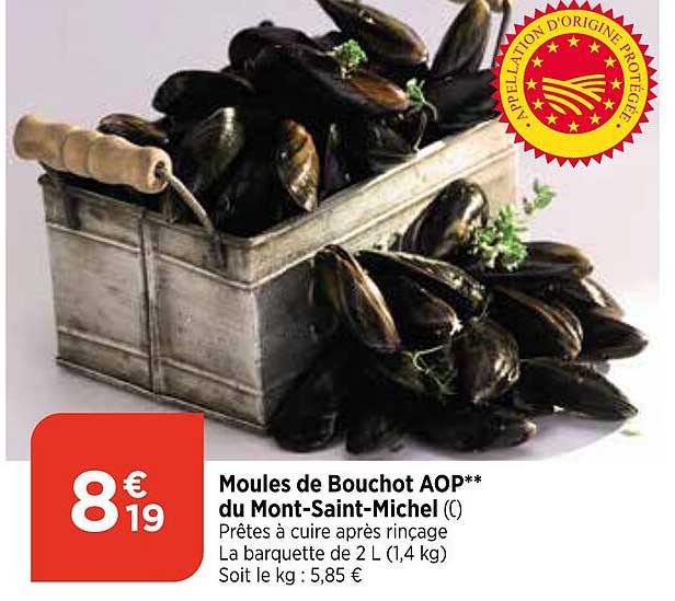 Moules De Bouchot Aop Du Mont-saint-michel