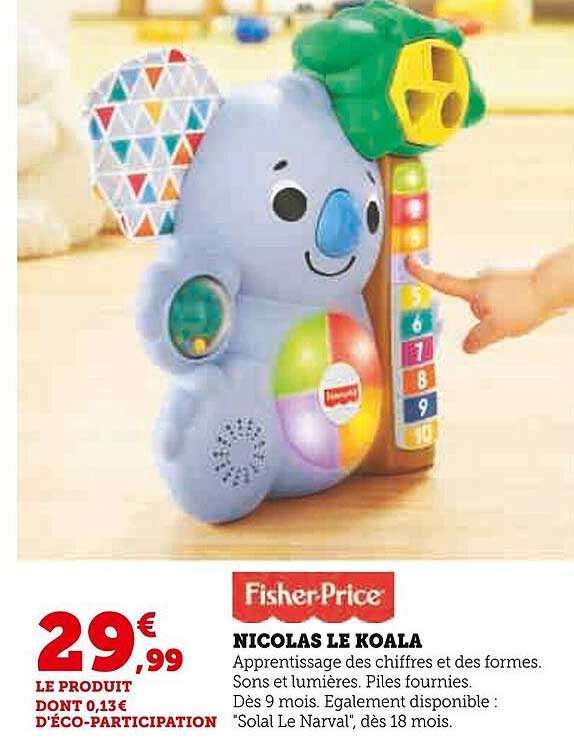 nicolas le koala fisher-price