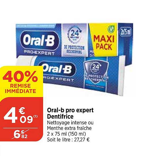 oral-b expert dentifrice