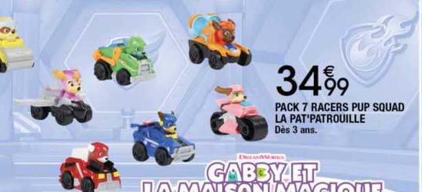 pack 7 racers pup squad la pat'patrouille