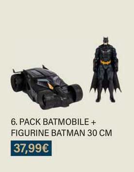 pack batmobile + figurine batman 30 cm