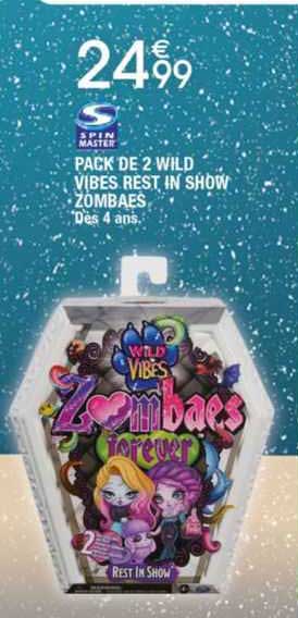 pack de 2 wild vibes rest in show zombaes