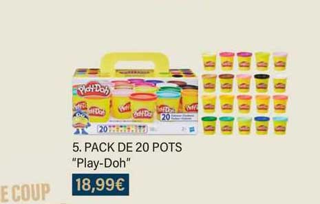 pack de 20 pots "play-Doh"